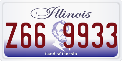 IL license plate Z669933