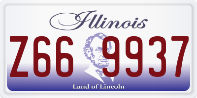 IL license plate Z669937