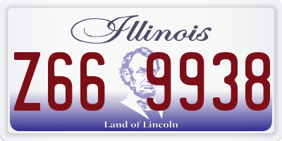 IL license plate Z669938