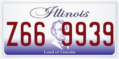 IL license plate Z669939