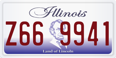 IL license plate Z669941