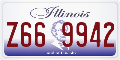 IL license plate Z669942