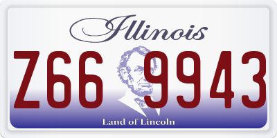 IL license plate Z669943