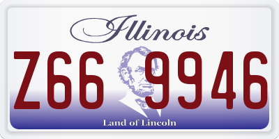 IL license plate Z669946