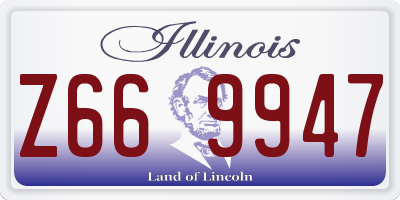 IL license plate Z669947