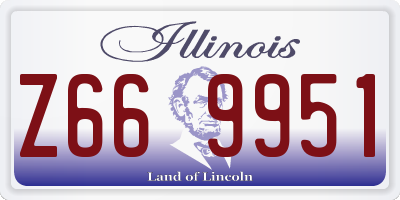 IL license plate Z669951
