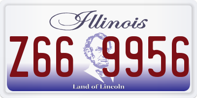 IL license plate Z669956