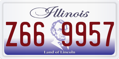IL license plate Z669957