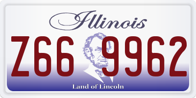 IL license plate Z669962