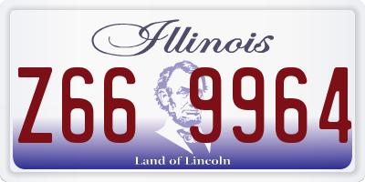 IL license plate Z669964