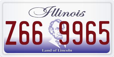 IL license plate Z669965