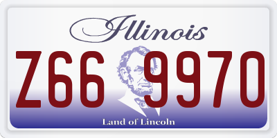 IL license plate Z669970