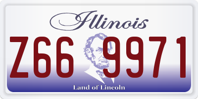 IL license plate Z669971