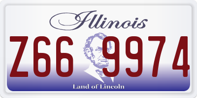 IL license plate Z669974