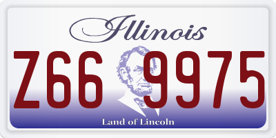 IL license plate Z669975