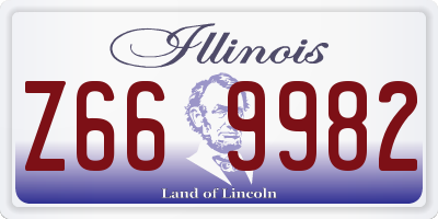 IL license plate Z669982