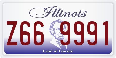 IL license plate Z669991