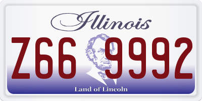 IL license plate Z669992