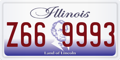 IL license plate Z669993