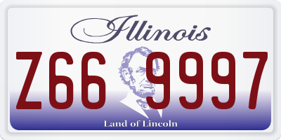IL license plate Z669997