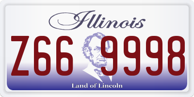 IL license plate Z669998