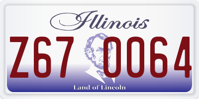 IL license plate Z670064