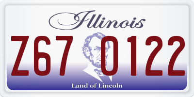 IL license plate Z670122
