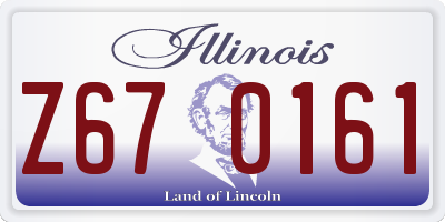 IL license plate Z670161