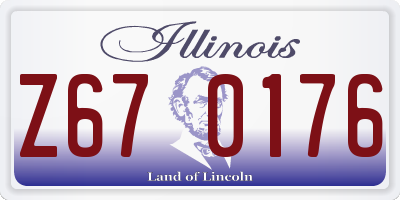 IL license plate Z670176