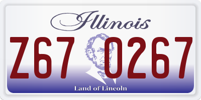 IL license plate Z670267