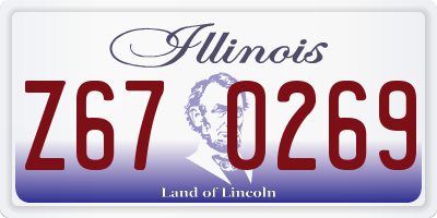 IL license plate Z670269
