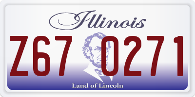IL license plate Z670271