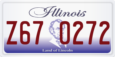 IL license plate Z670272