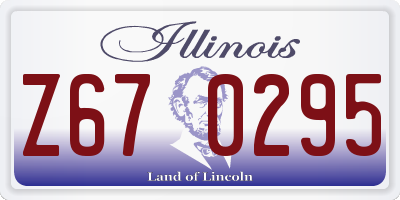 IL license plate Z670295