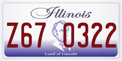 IL license plate Z670322