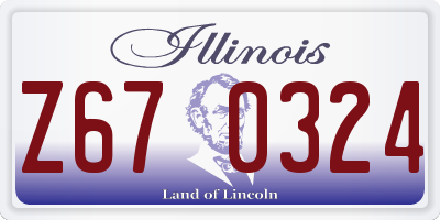 IL license plate Z670324