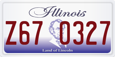 IL license plate Z670327