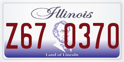 IL license plate Z670370