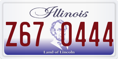 IL license plate Z670444