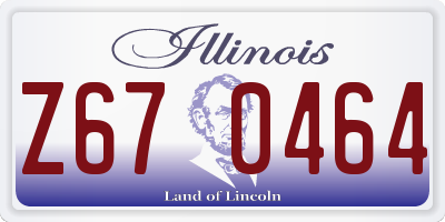 IL license plate Z670464