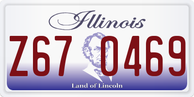 IL license plate Z670469