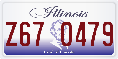 IL license plate Z670479