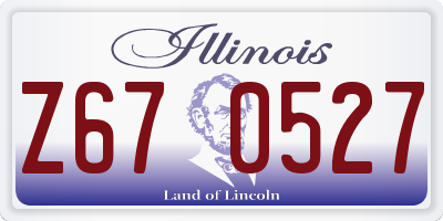 IL license plate Z670527