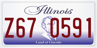 IL license plate Z670591