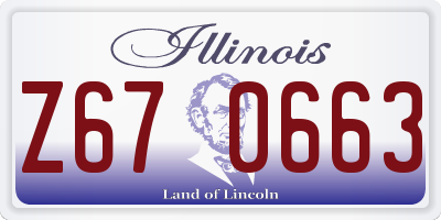 IL license plate Z670663