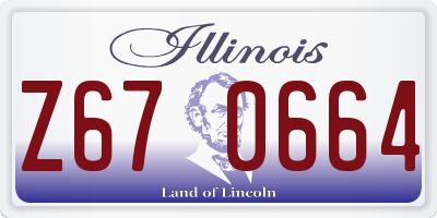 IL license plate Z670664