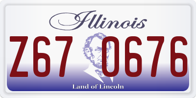IL license plate Z670676