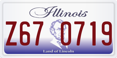 IL license plate Z670719