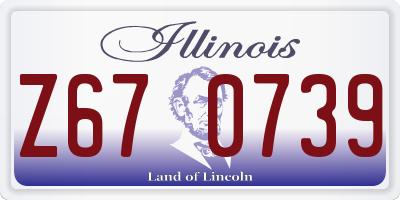 IL license plate Z670739