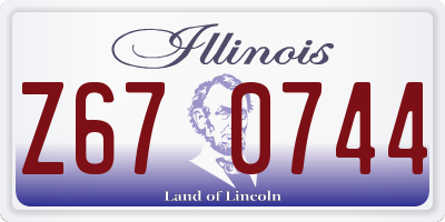 IL license plate Z670744